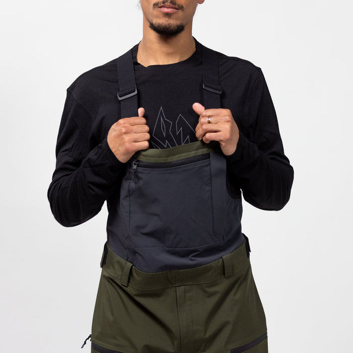 Jones Shralpinist Stretch Recycled Bibs - Men's Night Green