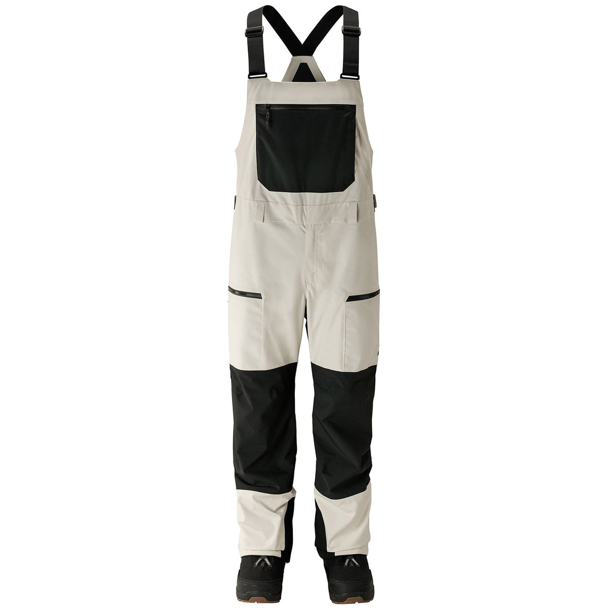 Jones Mountain Surf Recycled Bibs - Men's Mineral Gray
