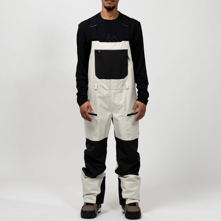 Jones Mountain Surf Recycled Bibs - Men's Mineral Gray