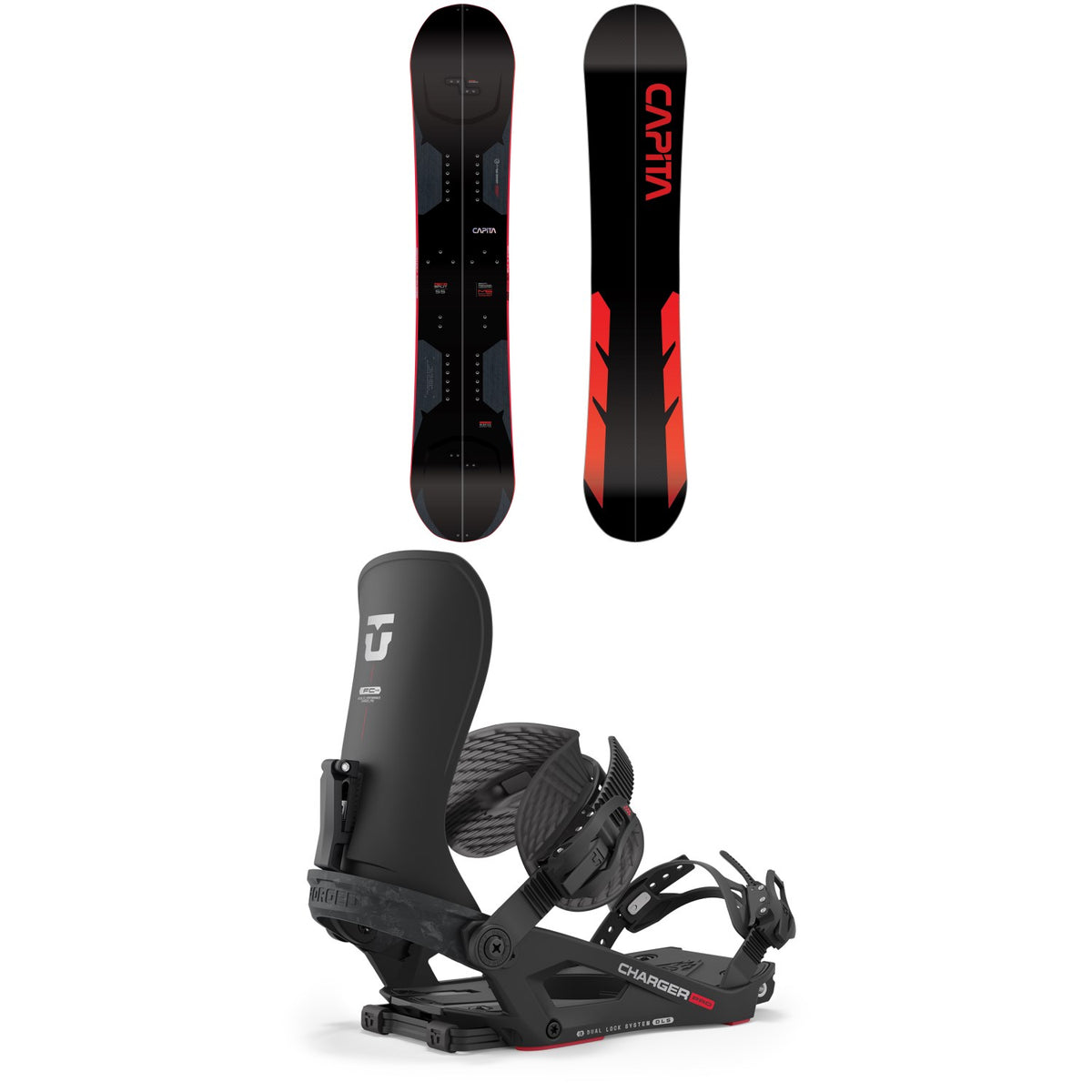 CAPiTA Mega Split Splitboard + Union Charger Pro Splitboard Bindings 2024