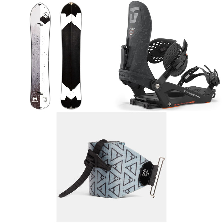 Weston Backwoods Carbon Splitboard =+ Union Charger FC Splitboard Bindings + evo x Pomoca Pro Glide Splitboard Skins 2024