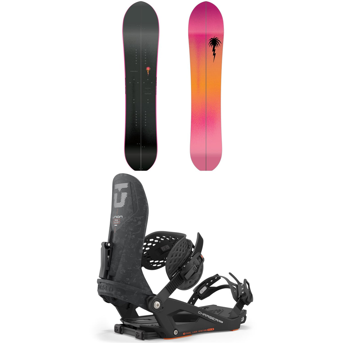 CAPiTA Spring Break Powder Racer Splitboard + Union Charger FC Splitboard Bindings 2024