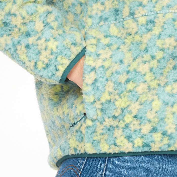 Marmot Aros Printed Fleece Jacket - Women's Limelight/Winter Flower