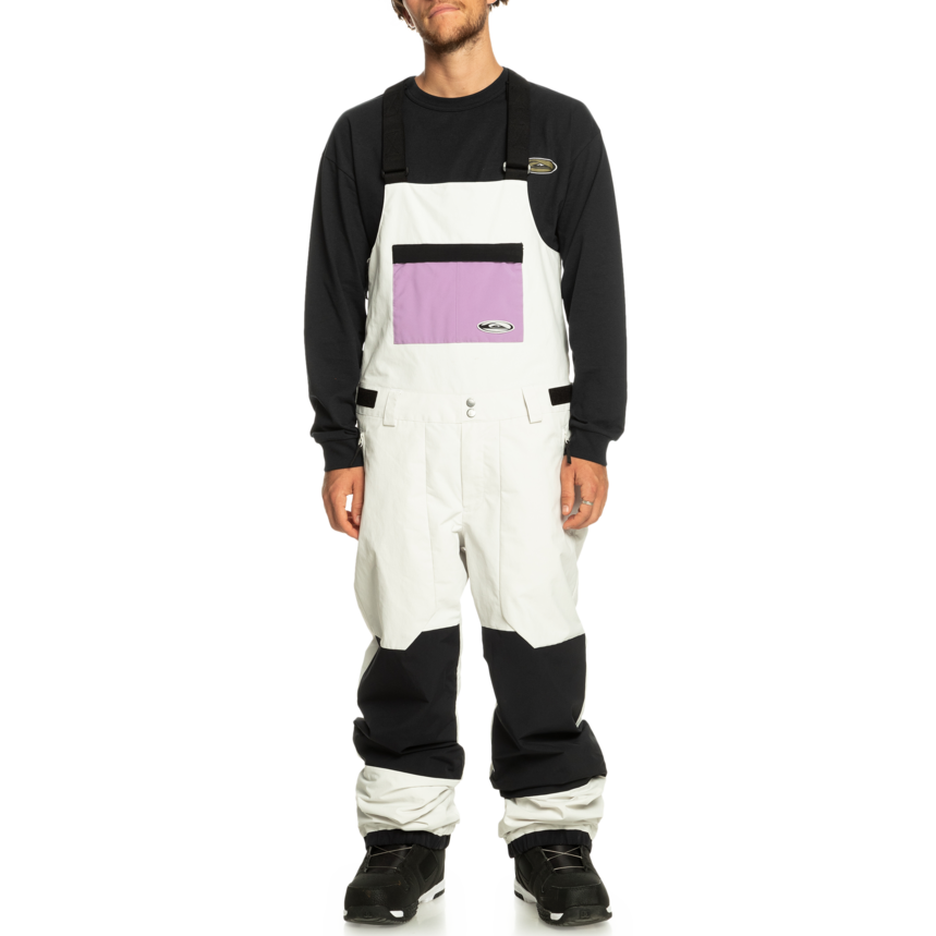 Quiksilver Fly High Bib Pants - Men's Nimbus Cloud