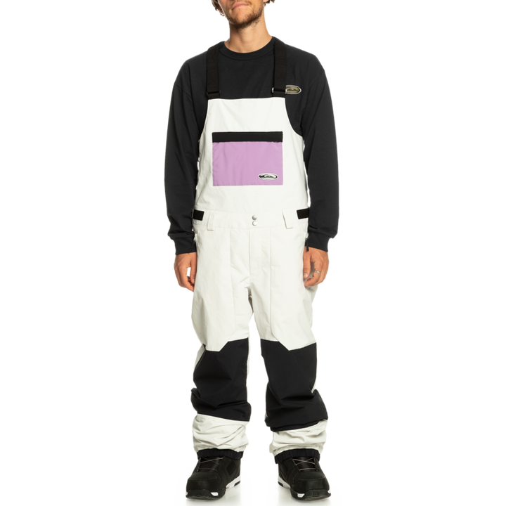 Quiksilver Fly High Bib Pants - Men's Nimbus Cloud