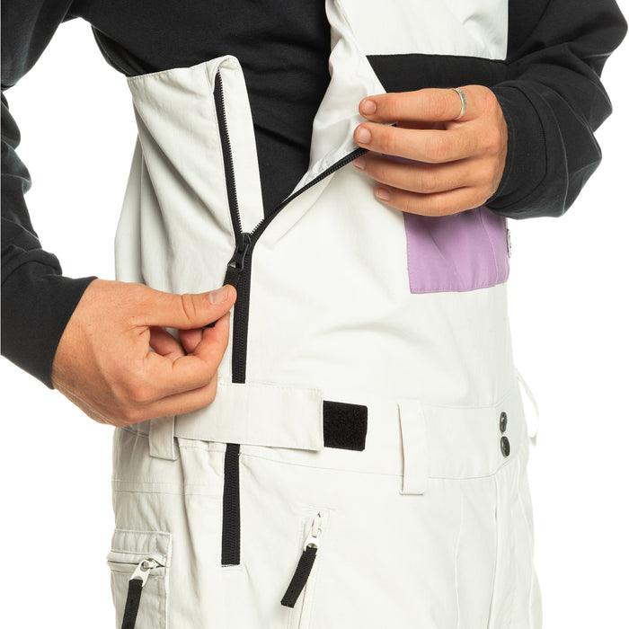 Quiksilver Fly High Bib Pants - Men's Nimbus Cloud