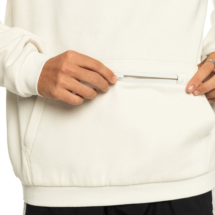 Quiksilver Big Logo Tech Hoodie - Men's Nimbus Cloud