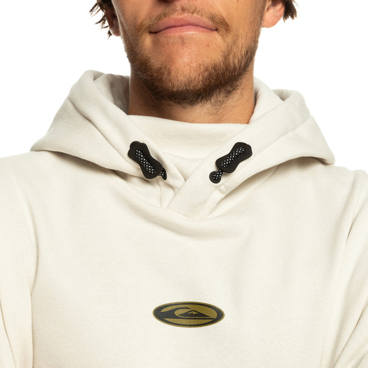Quiksilver Big Logo Tech Hoodie - Men's Nimbus Cloud