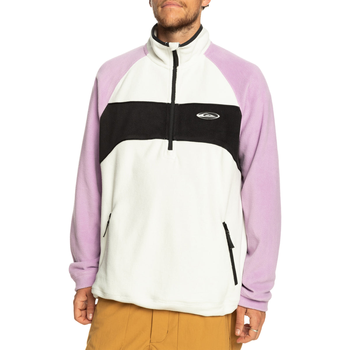 Quiksilver Powder Chaser Half-Zip Top - Men's Nimbus Cloud