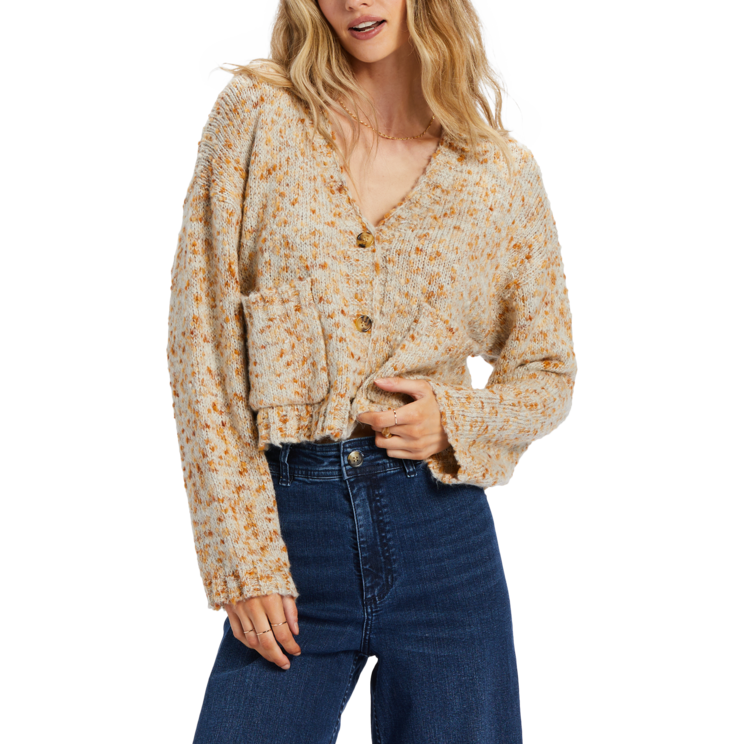 Billabong Catch Up Cardigan - Women's White Cap