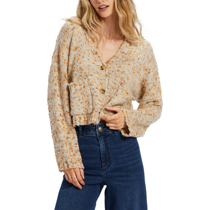 Billabong Catch Up Cardigan - Women's White Cap