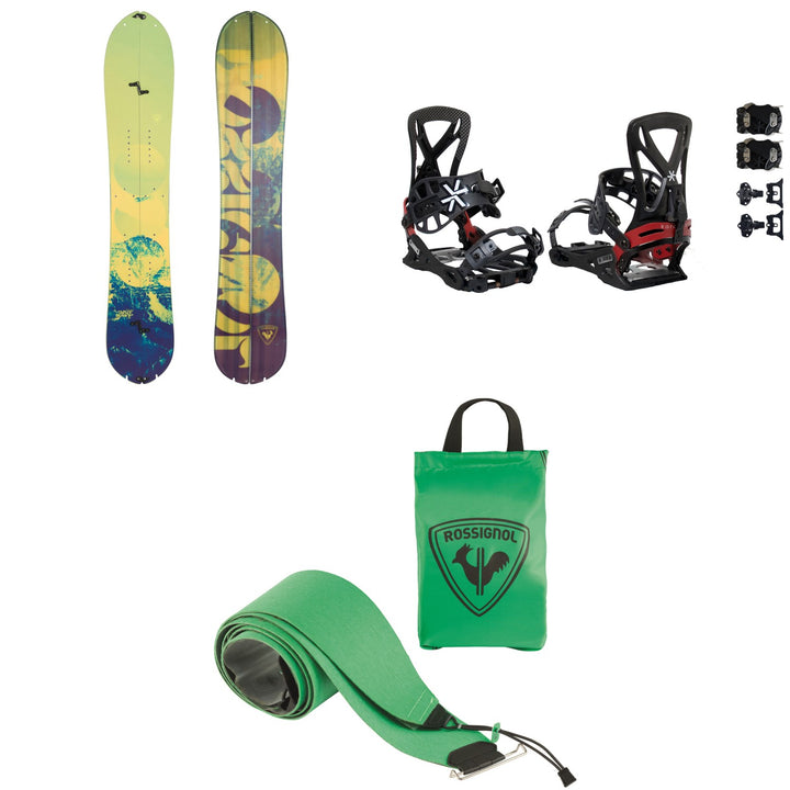 Rossignol After Hours Splitboard + Karakoram PRIME Grizzly + Split Interface Splitboard Bindings + After Hours Splitboard Skins - Women's 2024