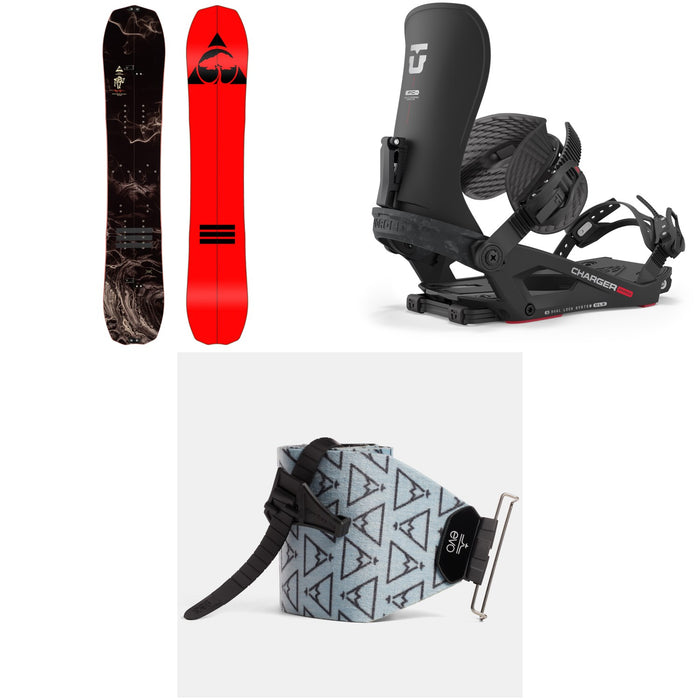 Arbor Bryan Iguchi Pro Camber Splitboard + Union Charger Pro Splitboard Bindings + evo x Pomoca Pro Glide Splitboard Skins 2024