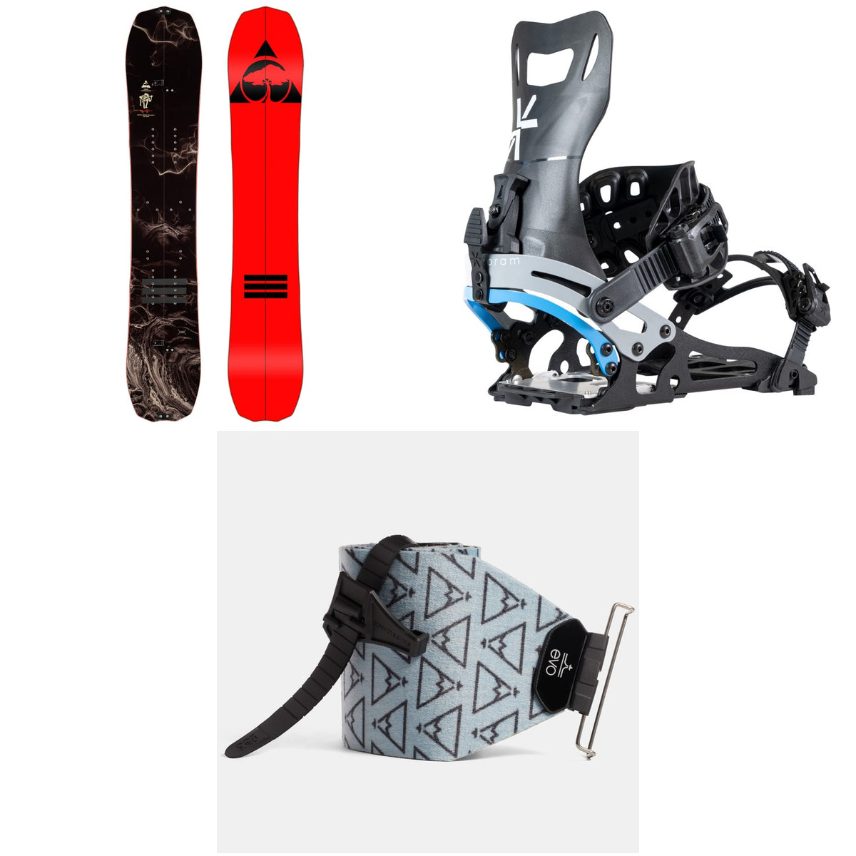 Arbor Bryan Iguchi Pro Camber Splitboard + Karakoram Nomad + Split Interface Splitboard Bindings + evo x Pomoca Pro Glide Splitboard Skins 2024