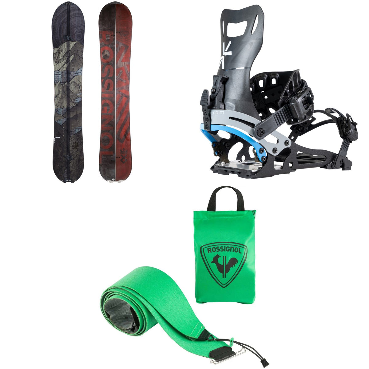 Rossignol XV Split Splitboard + Karakoram Nomad + Split Interface Splitboard Bindings + XV Splitboard Skins 2024