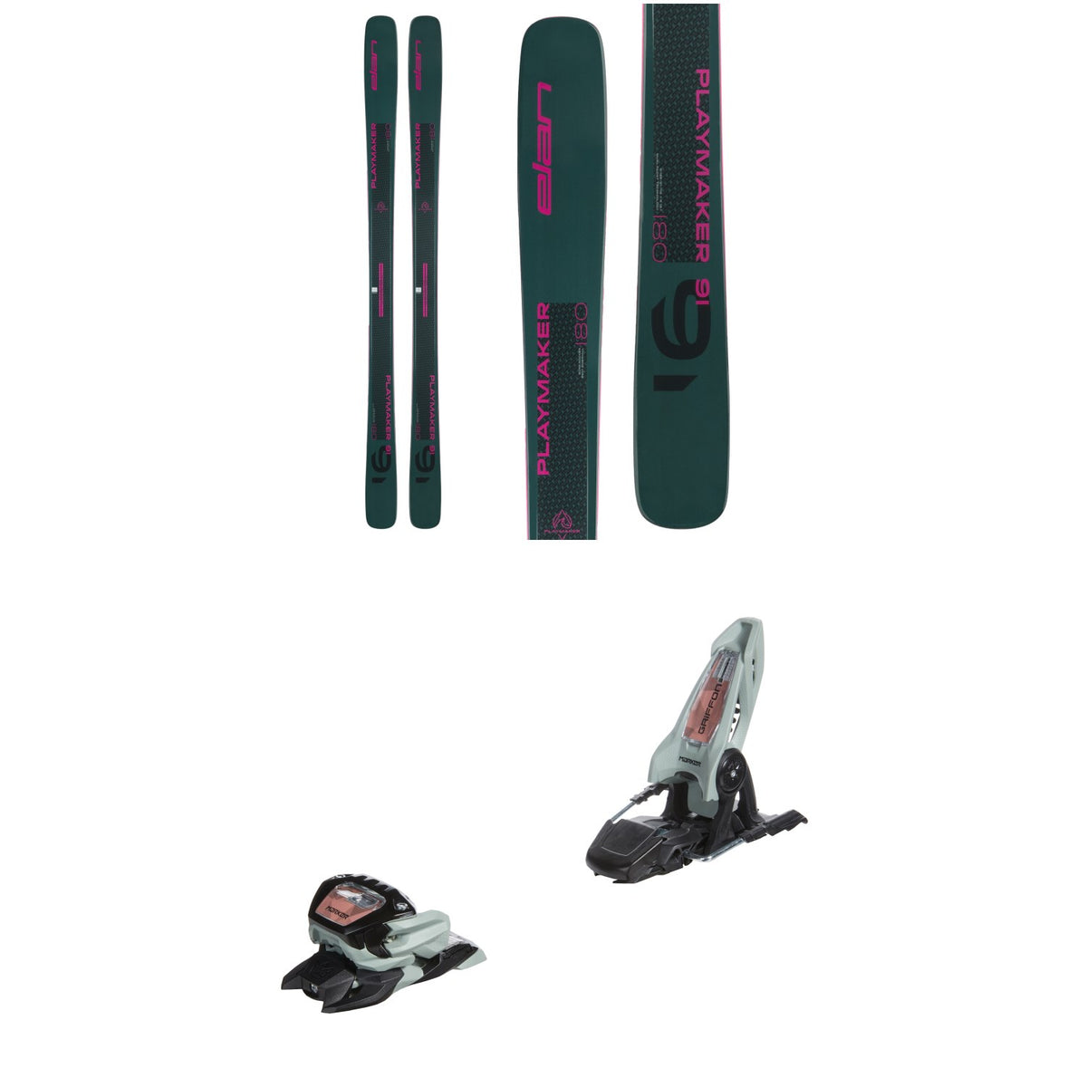 Elan Playmaker 91 Skis + Marker Griffon 13 ID Ski Bindings