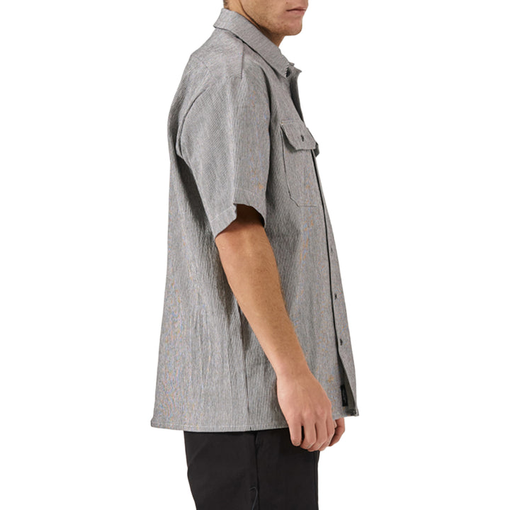 Thrills Proper Occasion Short-Sleeve Work Shirt - Men's Black