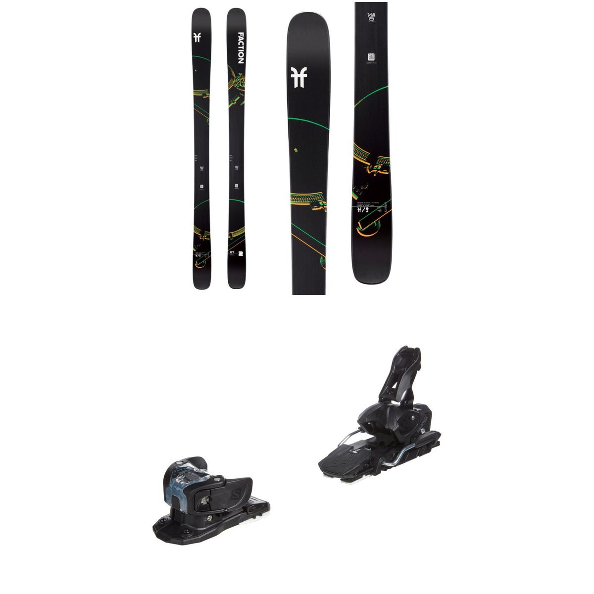 Faction Prodigy 2 Skis + Salomon Warden MNC 13 Ski Bindings