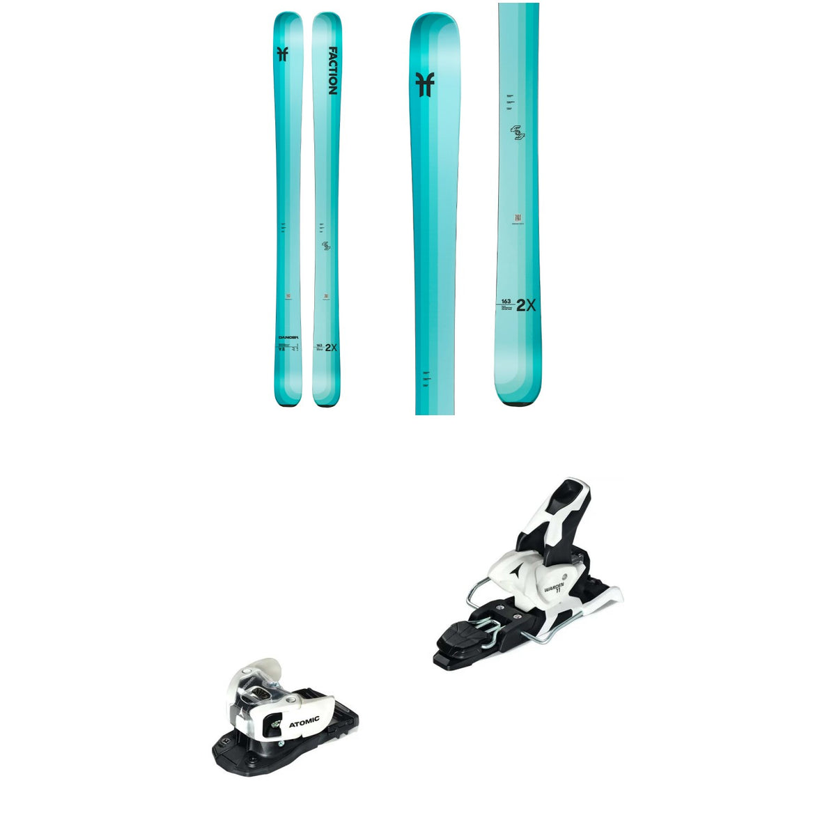 Faction Dancer 2X Skis + Atomic Warden MNC 11 Ski Bindings- Women's