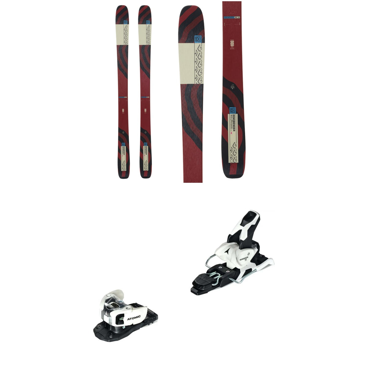 K2 Mindbender 96 C W Skis + Atomic Warden MNC 11 Ski Bindings
