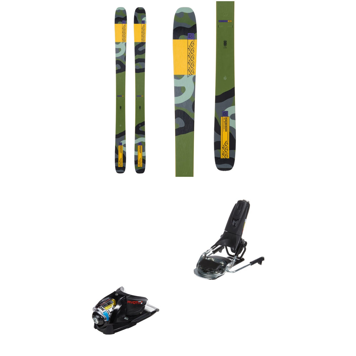 K2 Mindbender 106 C Skis + Look Pivot 14 GW Ski Bindings