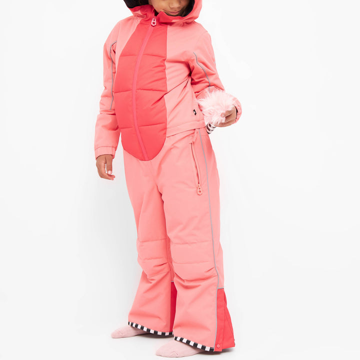 WeeDo funwear UNIDO Unicorn Snowsuit - Kids' Fuchsia/Peachy Pink