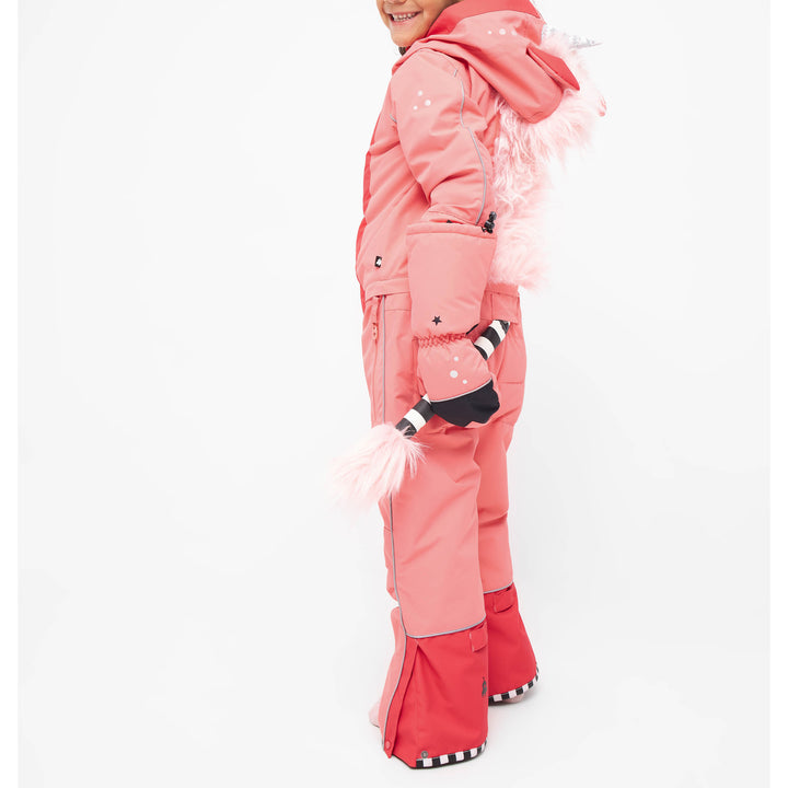 WeeDo funwear UNIDO Unicorn Snowsuit - Kids' Fuchsia/Peachy Pink