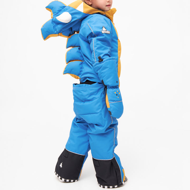 WeeDo funwear OMONDO Monster Snowsuit - Kids' Blue/Golden Brown