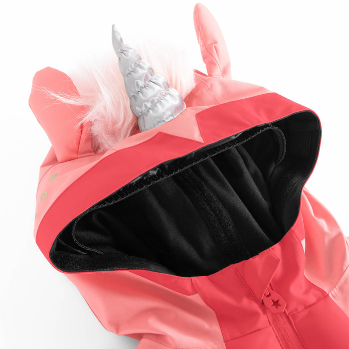 WeeDo funwear UNIDO Unicorn Snowsuit - Kids' Fuchsia/Peachy Pink