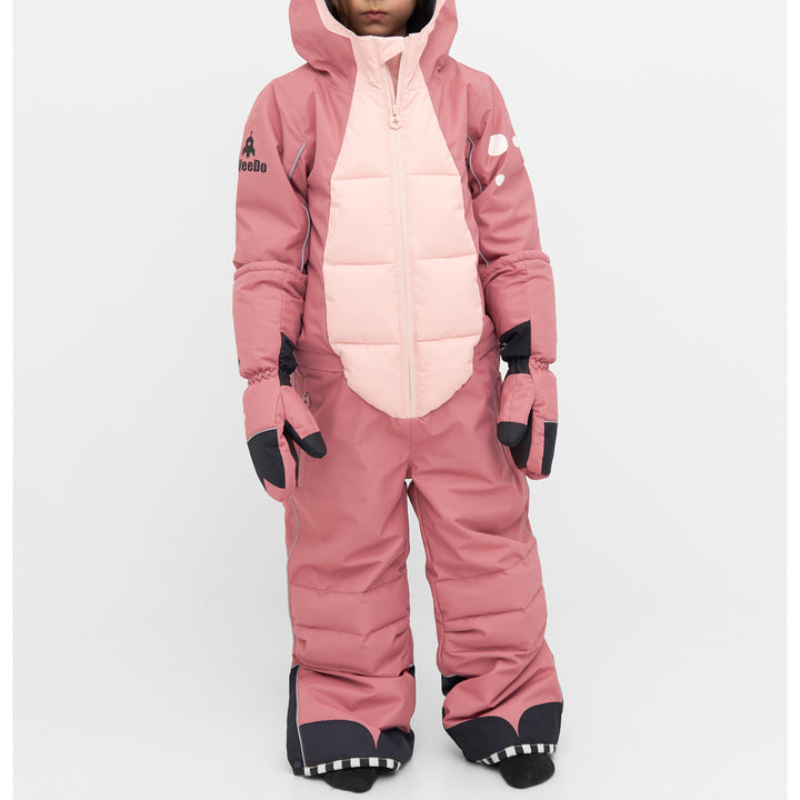WeeDo funwear OHDEER Snowsuit - Kids' Marron/Mellow Rose
