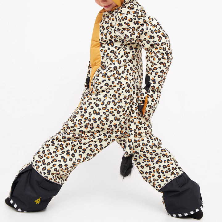 WeeDo funwear CHEETAHDO Leopard Print Snowsuit - Kids' Golden Brown/Black