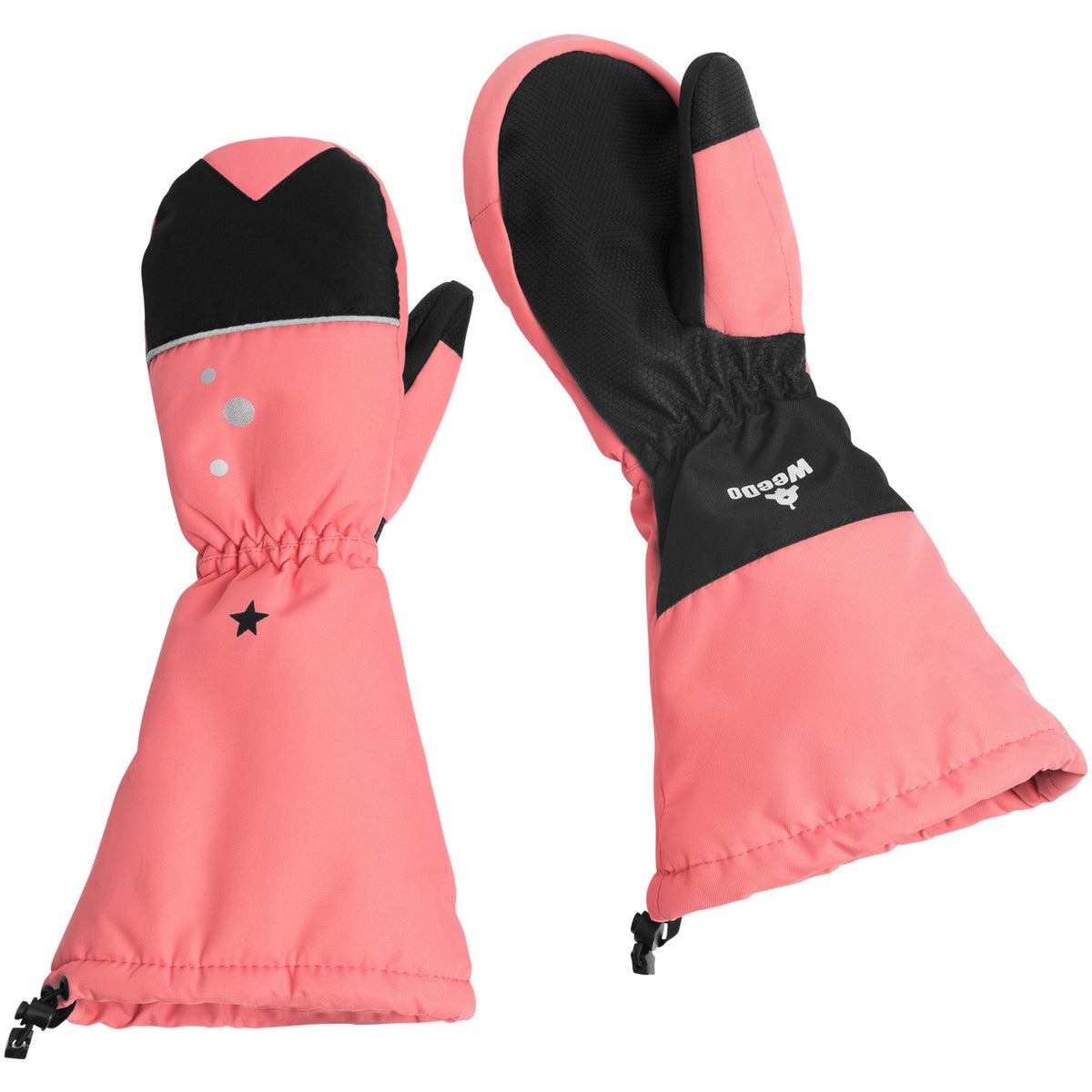 WeeDo funwear UNIDO Unicorn Mittens - Kids' Fuchsia/Peachy Pink