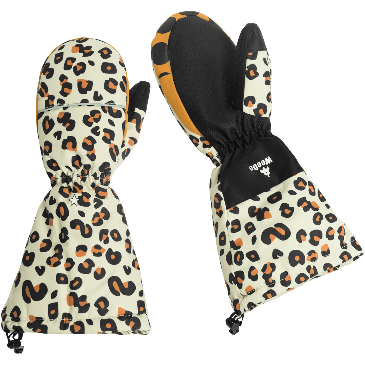 WeeDo funwear CHEETAHDO Leoprint Mittens - Kids' Golden Brown/Black