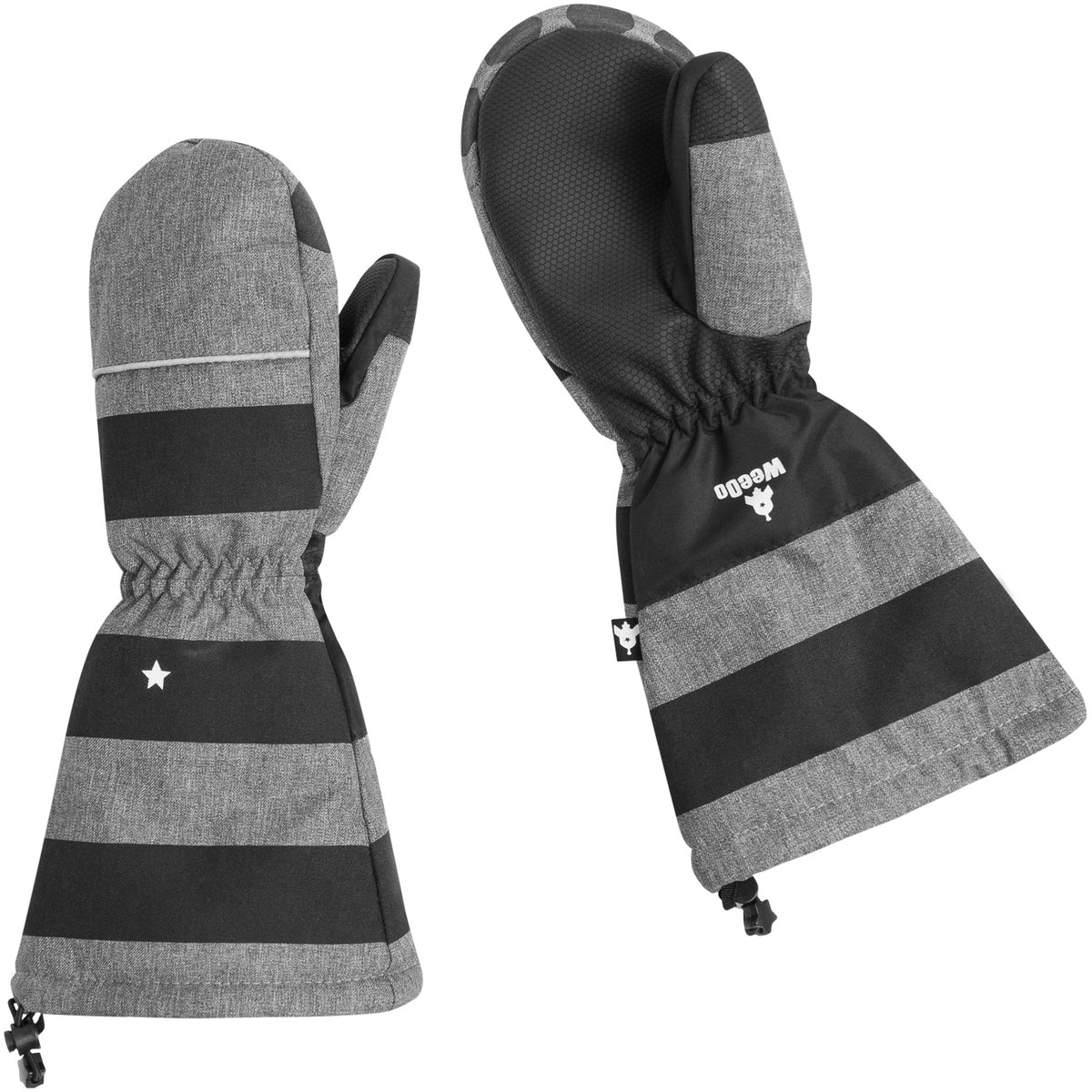 WeeDo Funwear RACOONDO Gloves - Kids' Grey Mottled/French Blue