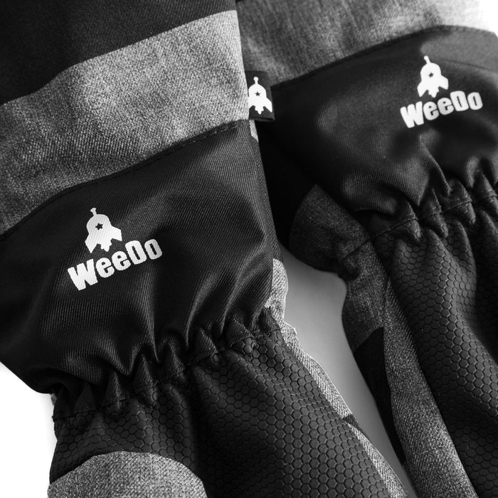 WeeDo Funwear RACOONDO Gloves - Kids' Grey Mottled/French Blue