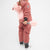 WeeDo funwear UNIDO Fleece Jumpsuit - Kids' Marron/Mellow Rose