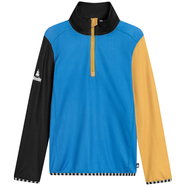 WeeDo funwear OMONDO Baselayer Top - Kids' French Blue/Golden Brown