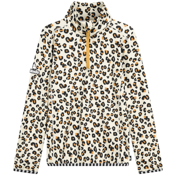WeeDo funwear CHEETAHDO Leoprint Baselayer Top - Kids' Golden Brown/Black
