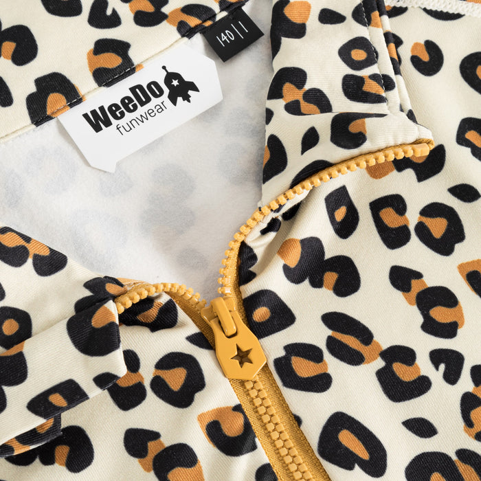 WeeDo funwear CHEETAHDO Leoprint Baselayer Top - Kids' Golden Brown/Black