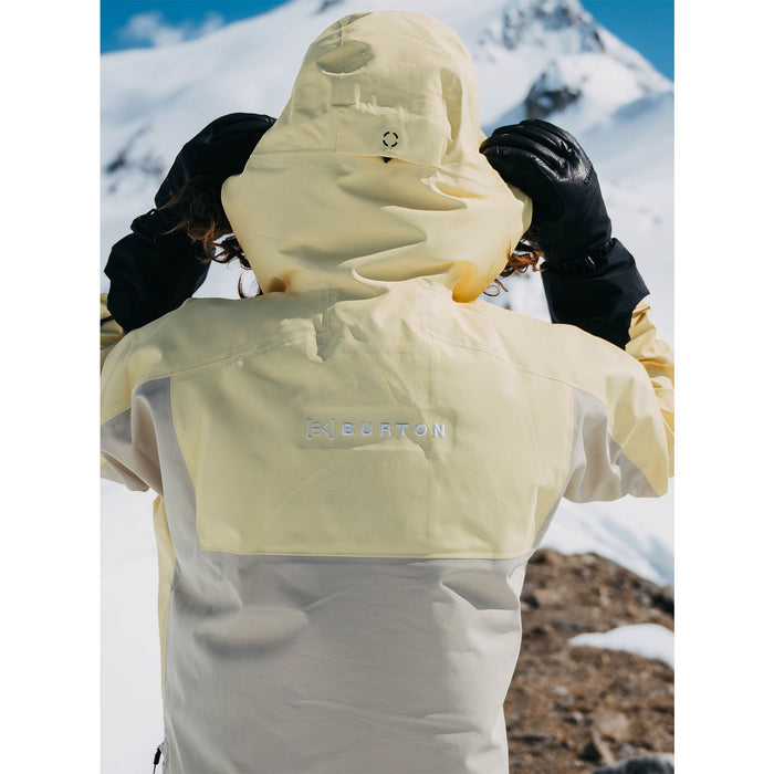Burton AK Kalausi 3L GORE-TEX Jacket - Unisex Buttermilk/Mushroom
