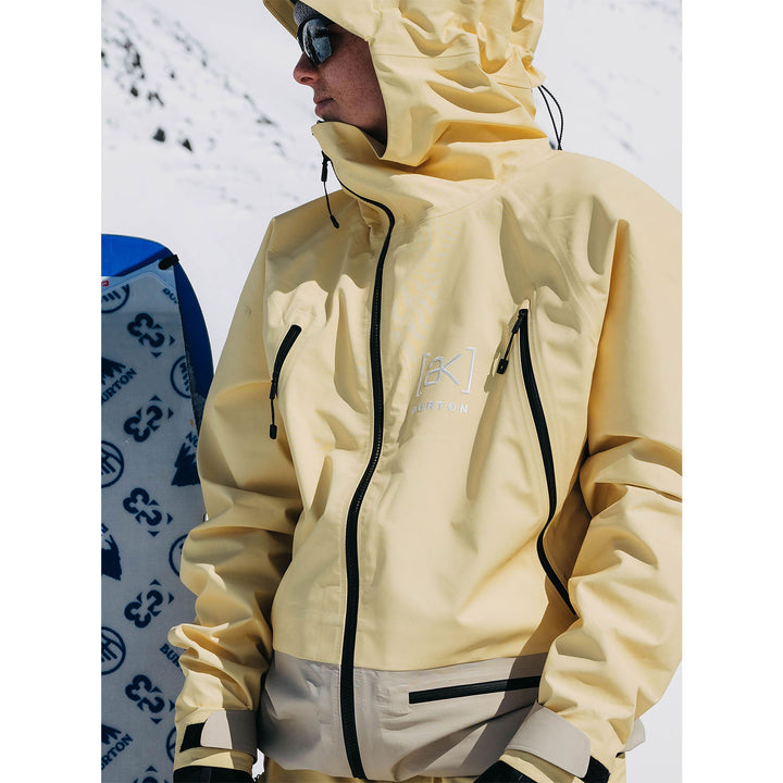 Burton AK Kalausi 3L GORE-TEX Jacket - Unisex Buttermilk/Mushroom