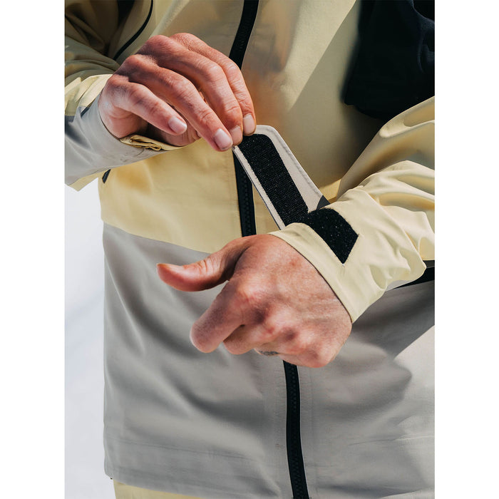 Burton AK Kalausi 3L GORE-TEX Jacket - Unisex Buttermilk/Mushroom