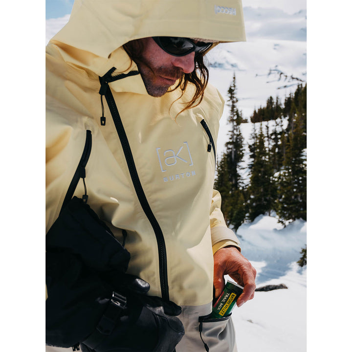 Burton AK Kalausi 3L GORE-TEX Jacket - Unisex Buttermilk/Mushroom