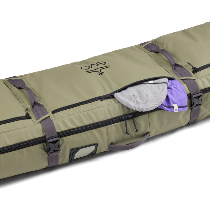evo Deluxe Snow Roller Bag Olive