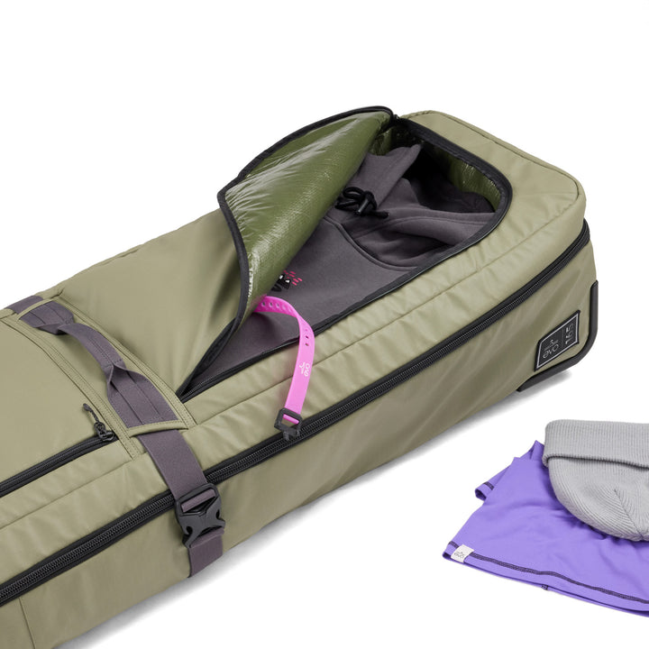 evo Deluxe Snow Roller Bag Olive