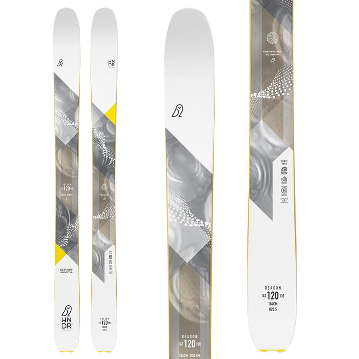 WNDR Alpine Reason 120 Reverse Camber Skis 2024