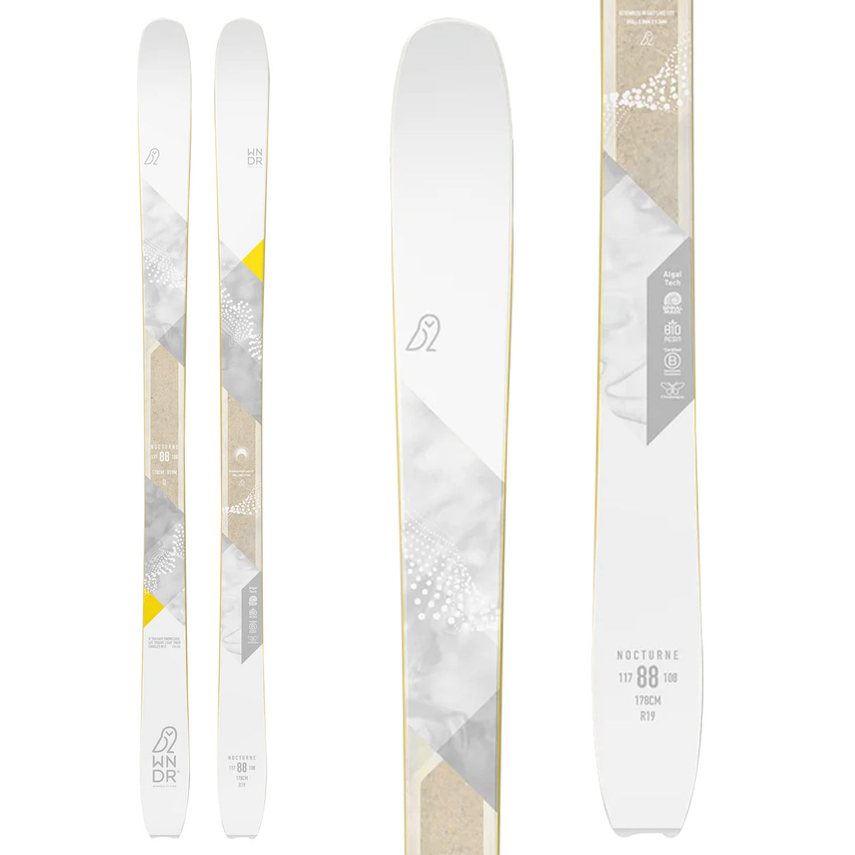 WNDR Alpine Nocturne 88 Camber Skis 2024