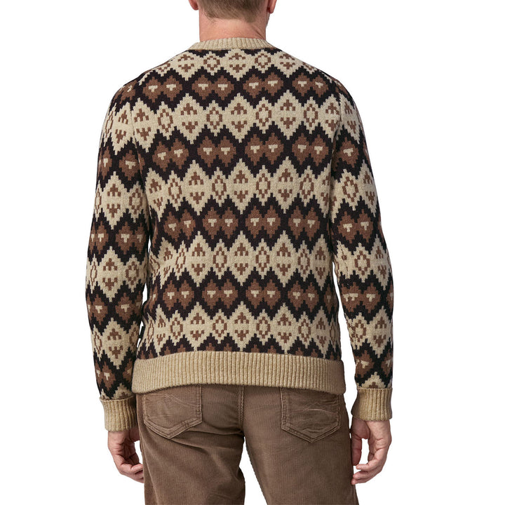 Patagonia Recycled Wool-Blend Sweater Morning Flight: Dark Natural