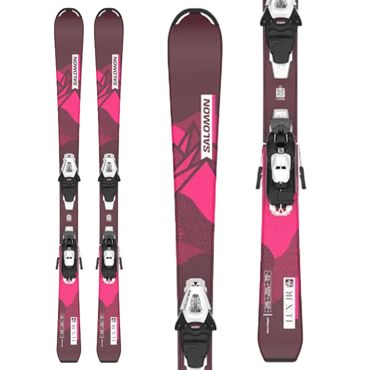 Salomon Lux S Skis + C5 GW Bindings - Toddler Girls' 2024