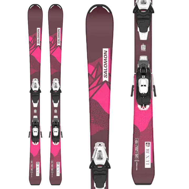 Salomon Lux S Skis + C5 GW Bindings - Toddler Girls' 2024